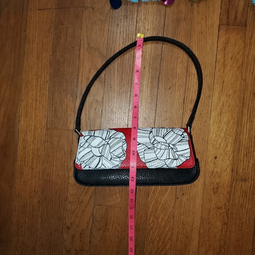 Liz Claiborne Red and Black Shoulder Bag